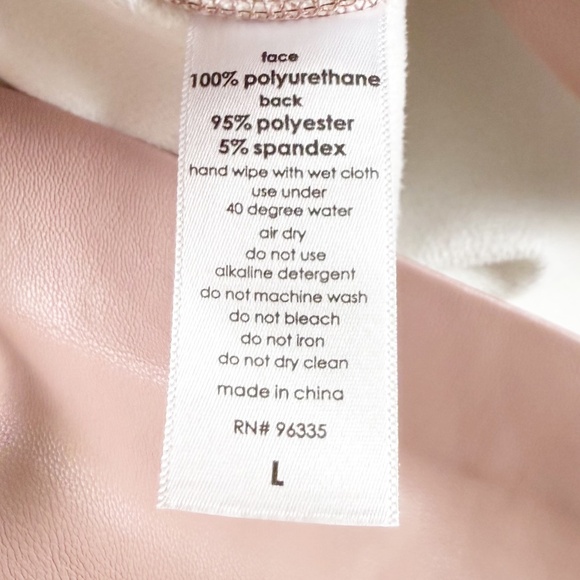 Susana Monaco Faux Leather Tube Top And Pleated Short Set Size Large - Picture 4 of 5